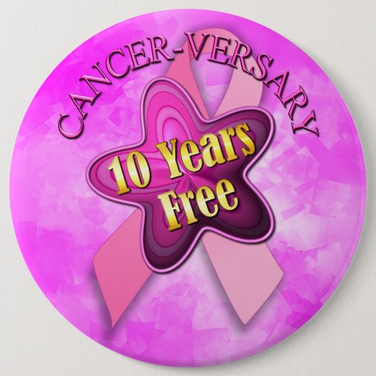 Happy Cancer' Pinback Button (Voorkant)