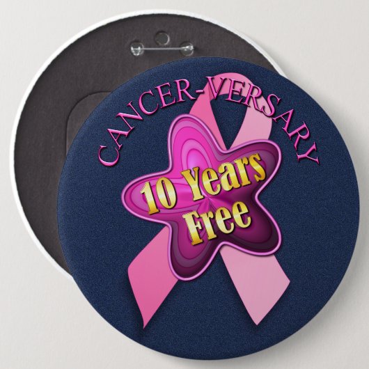 Happy Cancer' Pinback Button (Voorkant /achterkant)