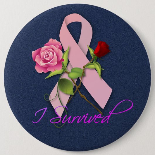 Happy Cancer' Pinback Button (Voorkant)