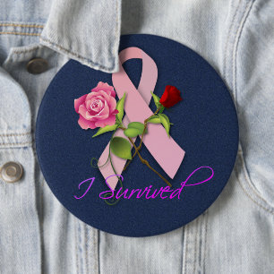 Happy Cancer' Pinback Button