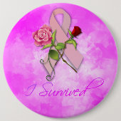 Happy Cancer' Pinback Button (Voorkant)