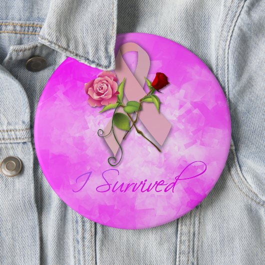 Happy Cancer' Pinback Button (In situ)