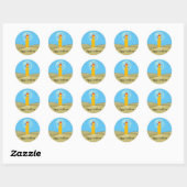 Happy Candlemas Ronde Sticker (Vel)
