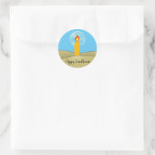 Happy Candlemas Ronde Sticker (Tas)