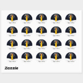 Happy Candlemas Ronde Sticker (Vel)
