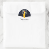 Happy Candlemas Ronde Sticker (Tas)