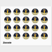 Happy Candlemas Ronde Sticker (Vel)