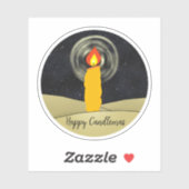 Happy Candlemas Sticker (Vel)