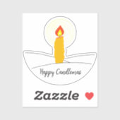 Happy Candlemas Sticker (Vel)