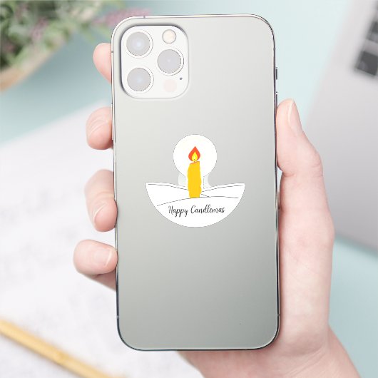 Happy Candlemas Sticker (Telefoon)