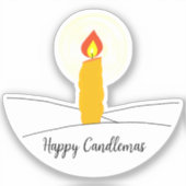 Happy Candlemas Sticker (Voorkant)
