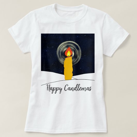 Happy Candlemas T-shirt (Design voorkant)