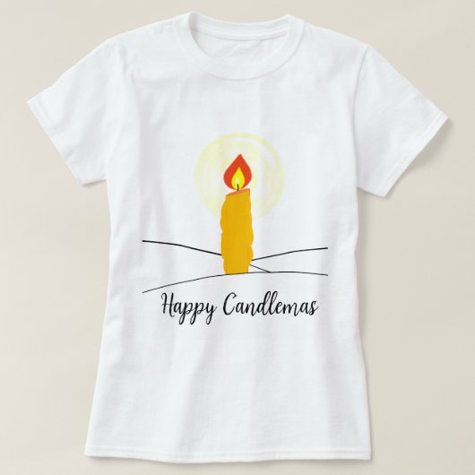 Happy Candlemas T-shirt (Design voorkant)