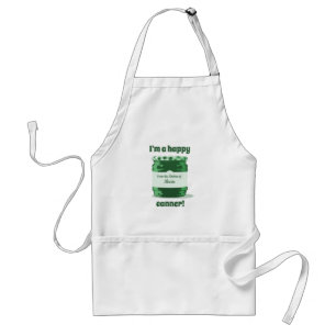 Happy Canner Home Canning Green Jelly Jar en Name Standaard Schort