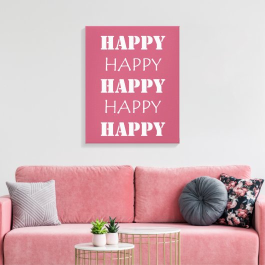 Happy Canvas Afdruk (Insitu (Woonkamer))
