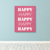Happy Canvas Afdruk (Insitu (Houten vloer))
