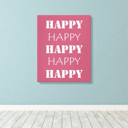 Happy Canvas Afdruk (Insitu (Houten vloer))
