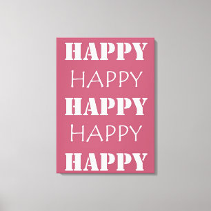 Happy Canvas Afdruk