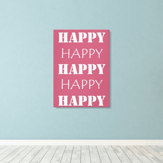 Happy Canvas Afdruk (Insitu (Houten vloer))