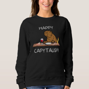 Happy Capitalism Capybara Big Rodent Trui