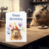 Happy Capy Verjaardag Capybara Kaart
