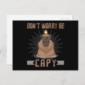 Happy Capybara Lover Rodent Animal Briefkaart (Voorkant / Achterkant)