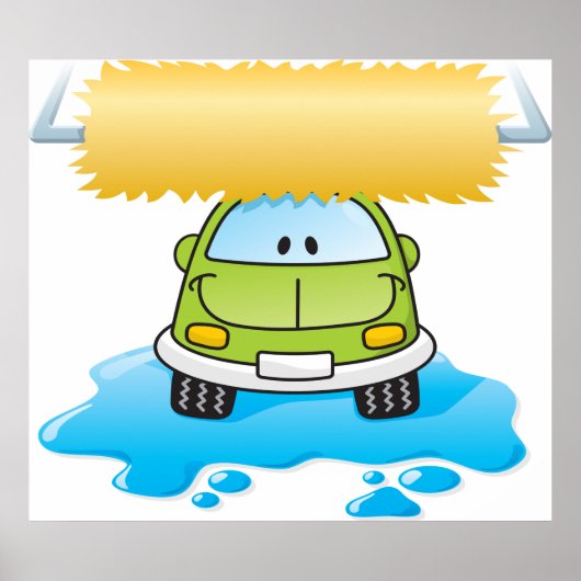 Happy Car Wash Poster (Voorkant)
