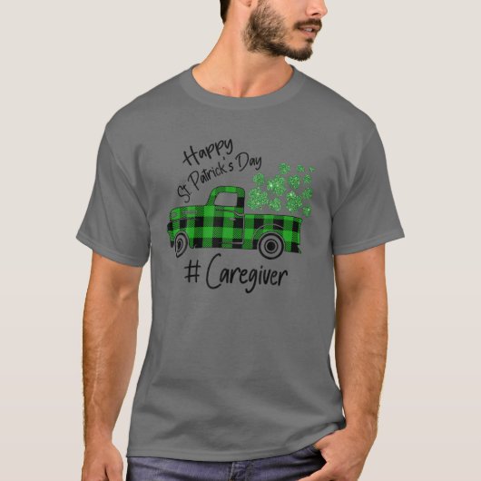 Happy Caregiver - St Patrick's Day T-shirt (Voorkant)