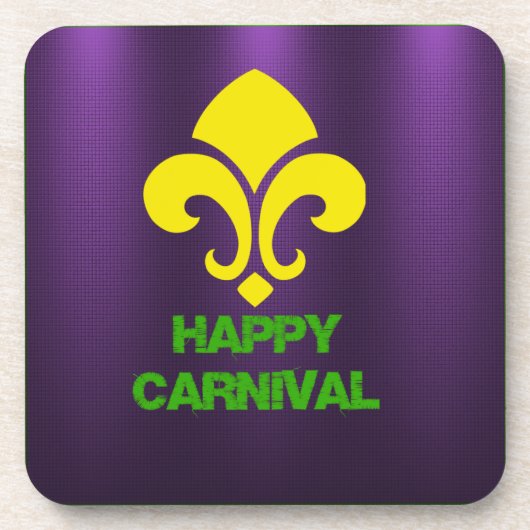 Happy Carnival Mok Drankjes Onderzetter (Voorkant)