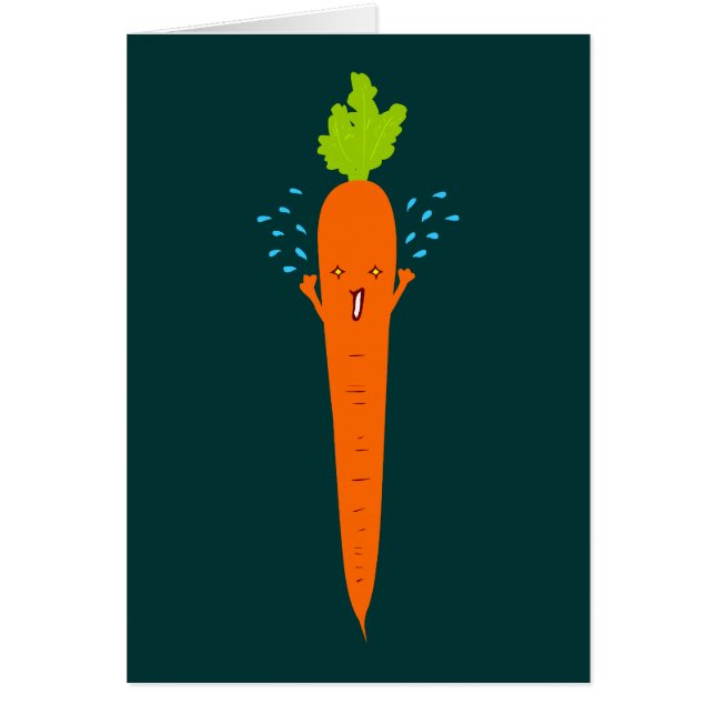Happy Carrot-doodle-kunst (Voorkant)