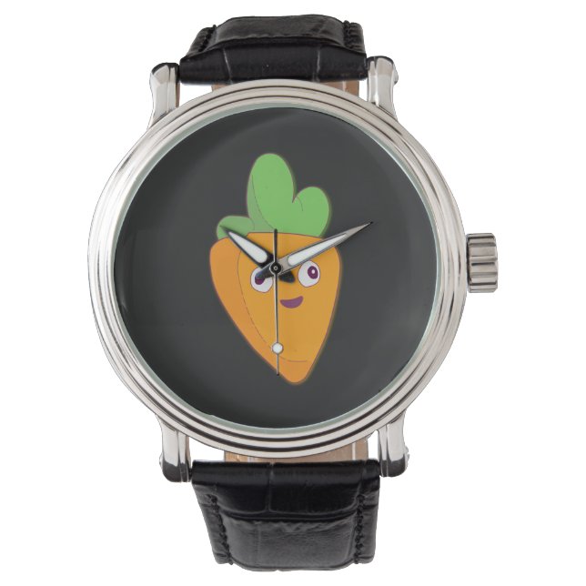 Happy Carrot 🥕 Horloge (Voorkant)
