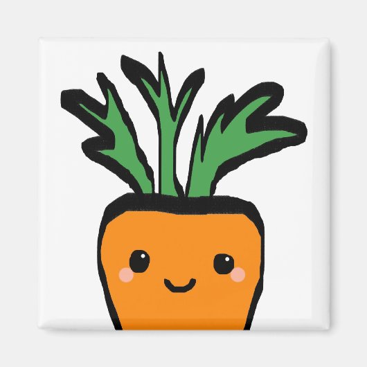 Happy carrot magneet (Voorkant)
