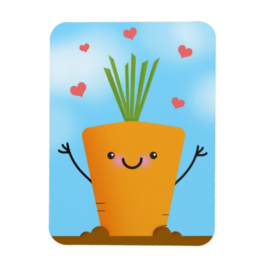 Happy Carrot Magneet (Verticaal)