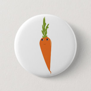 Happy Carrot Ronde Button 5,7 Cm