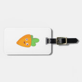 Happy Carrot Top Face 🥕 Bagagelabel (Voorkant horizontaal)