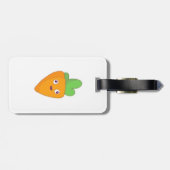 Happy Carrot Top Face 🥕 Bagagelabel (Achterkant horizontaal)