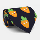 Happy Carrot Top Face 🥕 Stropdas (Opgerold)
