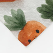 Happy Carrots Fleece Deken (Hoek)