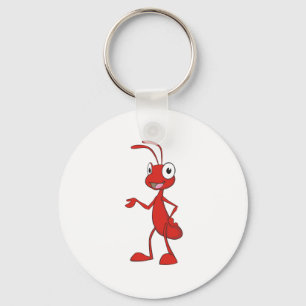 Happy Cartoon Ant Sleutelhanger