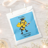 Happy cartoon bee afstuderen bedankzakje (Geknipt)