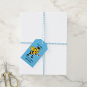 Happy cartoon bee afstuderen cadeaulabel (Met Touw)