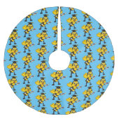 Happy cartoon bee afstuderen kerstboom rok (Voorkant)