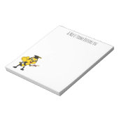 Happy cartoon bee afstuderen notitieblok (Linkerzijde)