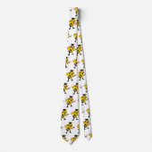 Happy cartoon bee afstuderen stropdas (Voorkant)