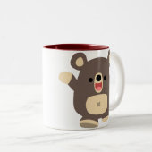 Happy Cartoon Black Beer mok (Voorkant rechts)