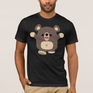 Happy Cartoon Black Beer T-shirt