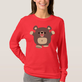 Happy Cartoon Black Beer T-shirt vrouwen