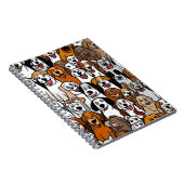 Happy Cartoon Dogs Notitieboek (Rechterzijde)
