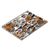 Happy Cartoon Dogs Notitieboek (Linkerzijde)