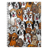 Happy Cartoon Dogs Notitieboek (Voorkant)